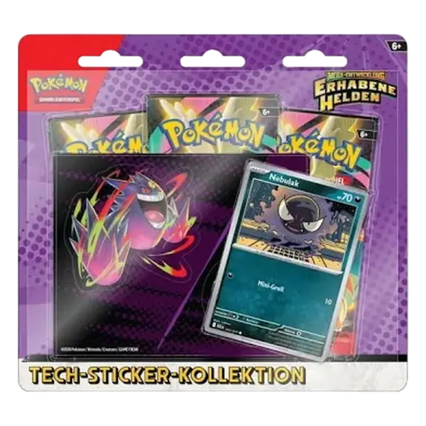 Pok&eacute;mon Mega-Entwicklung: Erhabene Helden (ME02.5) Tech-Sticker-Kollektion &ndash; Nebulak &ndash; Deutsch