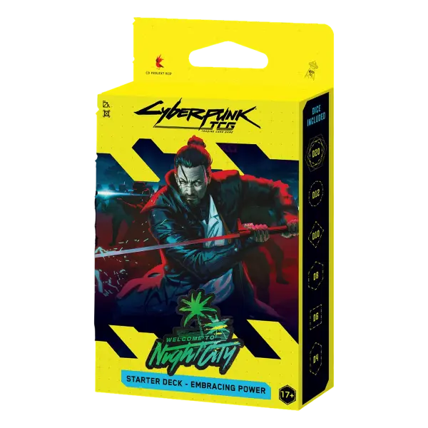 Cyberpunk TCG Welcome To Night City Starter Deck &ndash; Embracing Power &ndash; Englisch