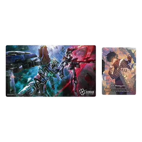 Gundam Card Game Official Playmat & Card Set &ndash; Mobile Suit Gundam 00