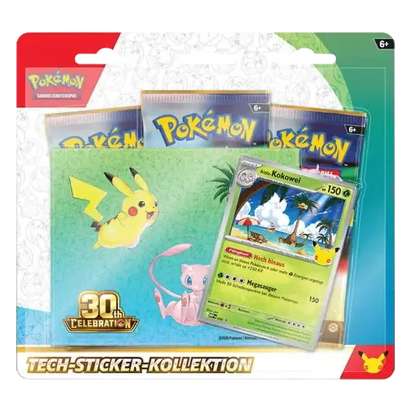 Pok&eacute;mon 30 Jahre (30C) Tech-Sticker-Kollektion &ndash; Alola-Kokowei &ndash; Deutsch
