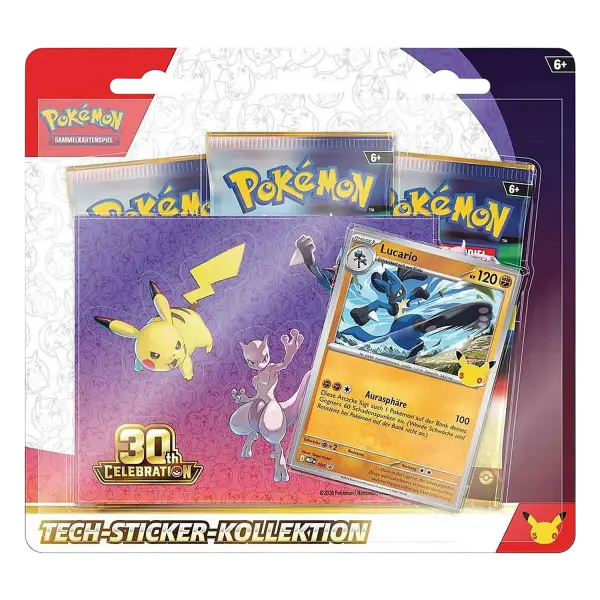 Pok&eacute;mon 30 Jahre (30C) Tech-Sticker-Kollektion &ndash; Lucario &ndash; Deutsch