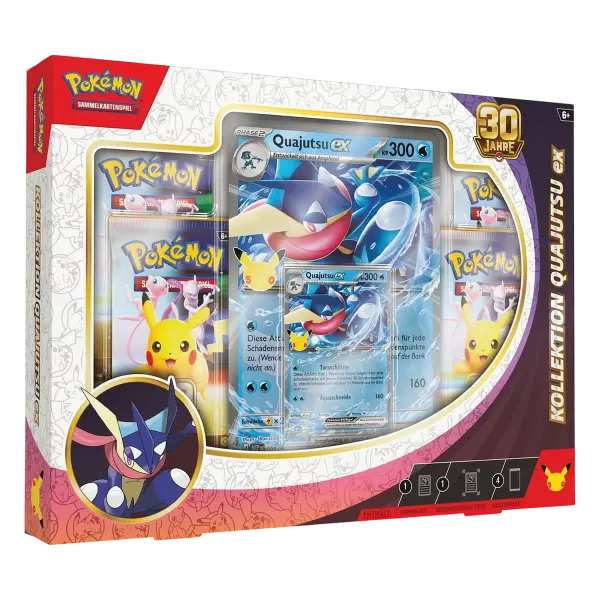 Pok&eacute;mon 30 Jahre (30C) EX-Kollektion &ndash; Quajutsu-ex &ndash; Deutsch