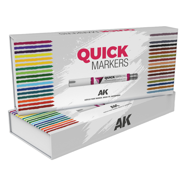 AK Interactive Quick Marker Set &ndash; Special Box Full Range (34 Marker) AKMQ150