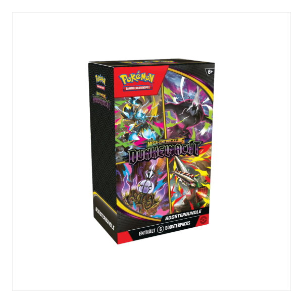 Pok&eacute;mon Mega-Entwicklung: Dunkelnacht (ME05) Booster Bundle (6 Packs) &ndash; Deutsch &ndash; Sealed / Neu