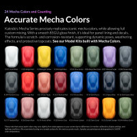 Kaleido Colorworks 24 Color Mecha Set &ndash; Airbrush-Farbset (24 &times; 20 ml + 2 &times; 60 ml)