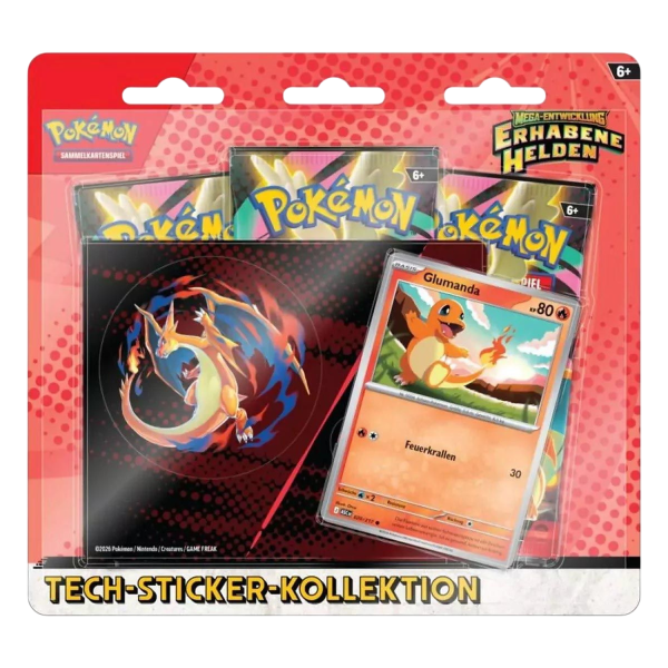 Erhabene Helden: Glumanda Tech Sticker Collection - Deutsch