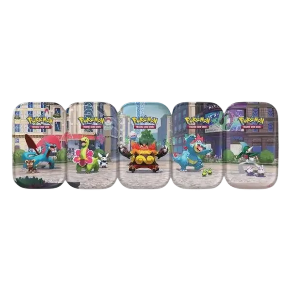 Pok&eacute;mon Illumina City Mini Tin-Box &ndash; Deutsch - zuf&auml;lliges Artwork