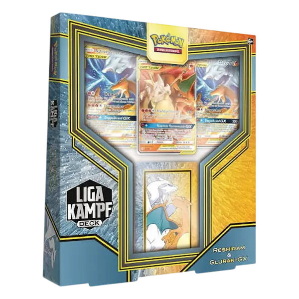 Pok&eacute;mon Liga-Kampfdeck Reshiram & Glurak GX &ndash; Deutsch