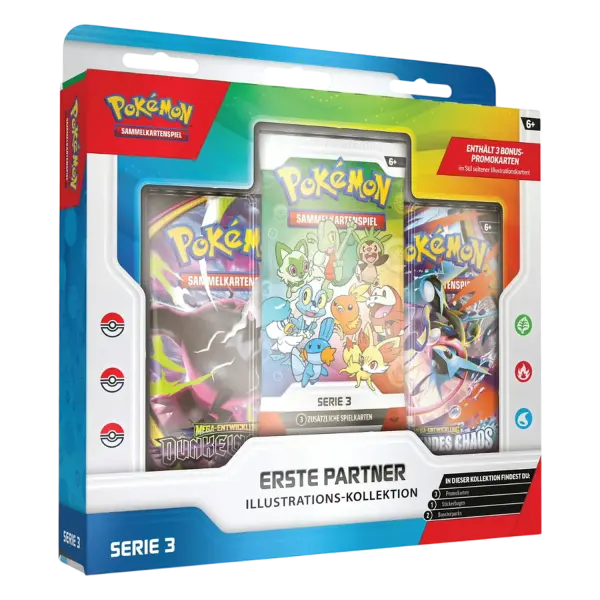 Pok&eacute;mon Erste Partner Illustration Collection &ndash; Serie 3 &ndash; Deutsch