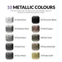 Gaahleri Metallic Series Marker Set (10 Metallic-Farben)