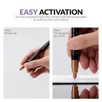 Gaahleri Metallic Series Marker Set (10 Metallic-Farben)